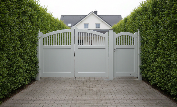 sylter friesentor blickdicht mit tür